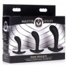 Master Series Pack de 3 plugs Trainer Silicone Dark Delights Noirs